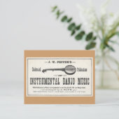 バンジョー ミュージック ポストカード (スタンド正面)