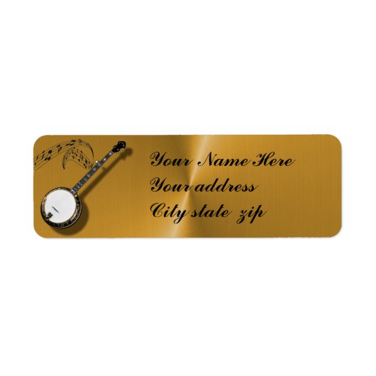 バンジョー –  ラベル (正面)