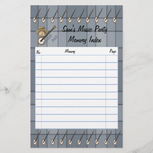 バンジョーPat 便箋 (正面)