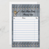 バンジョーPat 便箋 (正面/裏面)