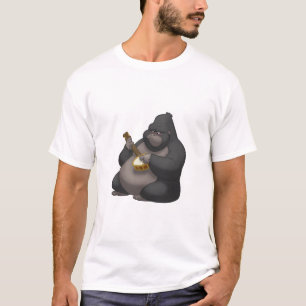 バンジョーStrummin'のゴリラのワイシャツ Tシャツ