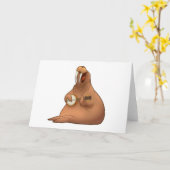 バンジョーStrummin'のセイウチカード カード (黄色い花)