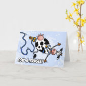 バンジーのグリーティングカード カード (黄色い花)