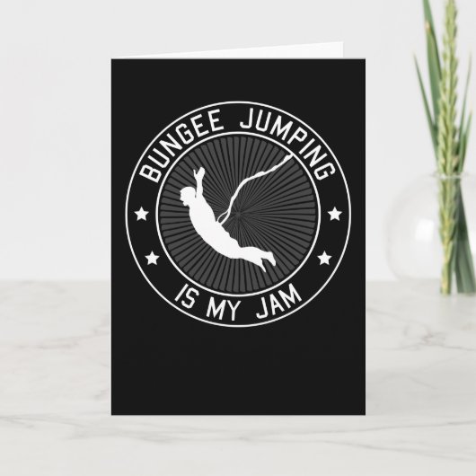 バンジージャンピングバンジージャンプことわざギフト カード (正面)