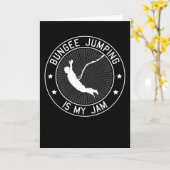 バンジージャンピングバンジージャンプことわざギフト カード (黄色い花)