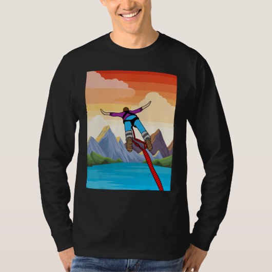 バンジージャンピング 自由への飛躍 Tシャツ (正面)