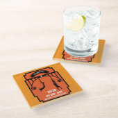 バンジージャンプ結婚の贈り物 ガラスコースター (アングル)