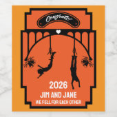 バンジージャンプ結婚の贈り物 ワインラベル (シングルラベル)