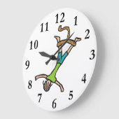 バンジージャンプ ラージ壁時計 (傾斜)
