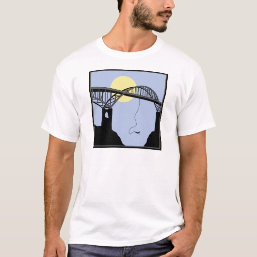 バンジー跳躍橋場面 Tシャツ (正面)