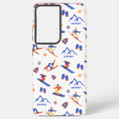 バンスコブルガリアバルカンスキーのスノーボードパターン SAMSUNG GALAXYケース (裏面)