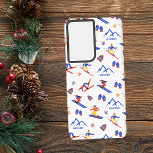 バンスコブルガリアバルカンスキーのスノーボードパターン SAMSUNG GALAXY S21 ULTRAケース
