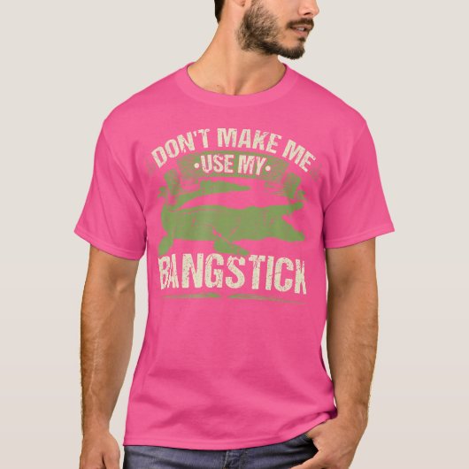 バンスティックアリゲーターハンター引用文ゲーター狩り Tシャツ (正面)