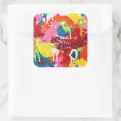 バンステッカーで出かけよう スクエアシール (バッグ)