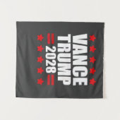 バンス大統領のトランプ選挙2028政治局 タペストリー (正面(横))