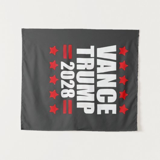 バンス大統領のトランプ選挙2028政治局 タペストリー (正面(横))