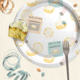 バンス・イン・オーヴェンス赤ちゃんシャワー ペーパープレート