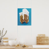 バンズに3頭のホットドッグ ポスター (キッチン)