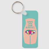 バンズオフ我々の体アクア キーホルダー (正面)