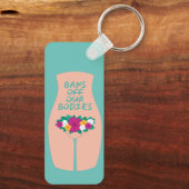 バンズオフ我々の体アクア キーホルダー (裏面)