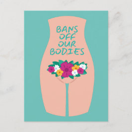 バンズオフ我々の体アクア ポストカード