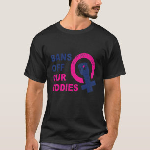 バンズオフ我々の体ビンテージレトロマイ体ストップバー Tシャツ
