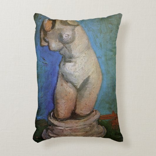バンセント・ヴァン・ゴッホによる漆喰の彫像の女性の胴体 アクセントクッション (正面(垂直))