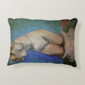 バンセント・ヴァン・ゴッホによる漆喰の彫像の女性の胴体 アクセントクッション (裏面)