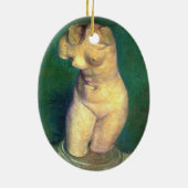 バンセント・ヴァン・ゴッホによる漆喰の彫像の女性の胴体 セラミックオーナメント (裏面)