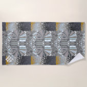 バンソフモノグモダンラム ビーチタオル (正面)