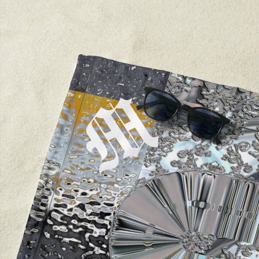 バンソフモノグモダンラム ビーチタオル (インサイチュ)