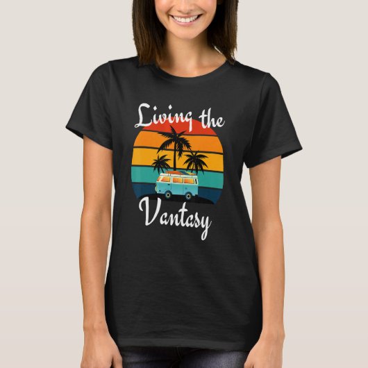 バンタシーのヴァンライフを生きる Tシャツ (正面)