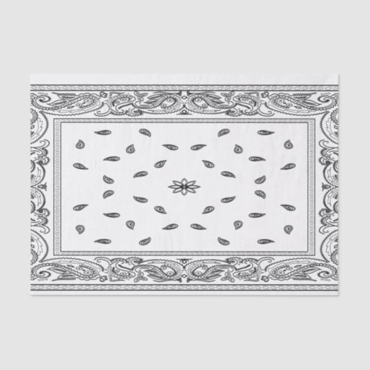 バンダナのティッシュペーパー 薄葉紙 (正面)