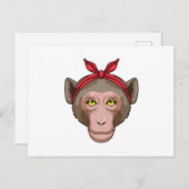 バンダナの猿 ポストカード (正面/裏面)