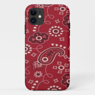 バンダナの赤いペイズリーのiPhone 5の箱 iPhone 11 ケース