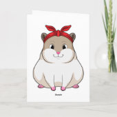 バンダナを巻いたハムスター カード (裏面)