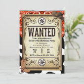 バンダナカウボーイバースデーパーティーの招待 招待状 (スタンド正面)