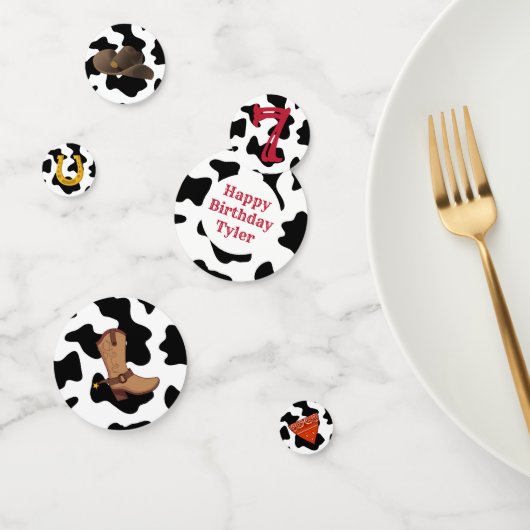 バンダナカウボーイパーティー紙吹雪テーブルデコール コンフェッティ (グループ)