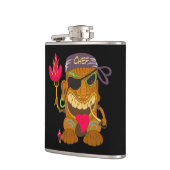 バンダナシェフティキとバーニングソーセージおもしろい、ブラック フラスク (左)