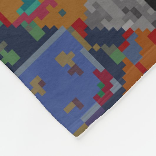 バンダナショール、テーブルクロス生地デザイン、シルクネック フリースブランケット (角)