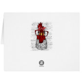 バンダナヘッドバンドとメガネかわいいチキン (裏面横)