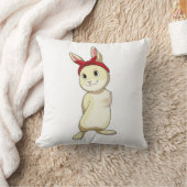 バンダナ付きウサギ クッション (ブランケット)