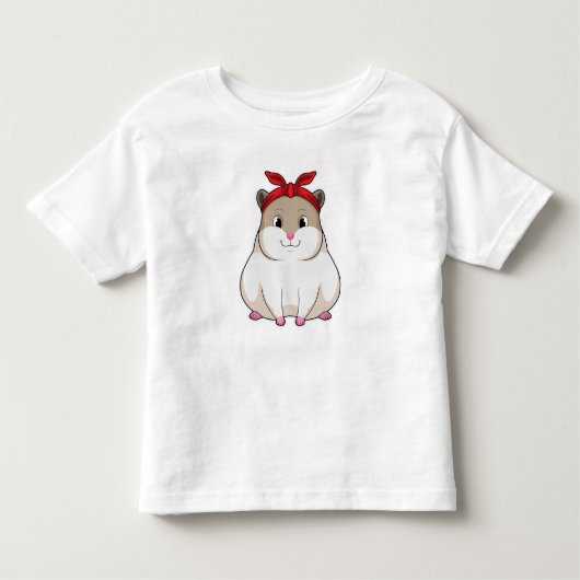 バンダナ付きハムスター トドラーTシャツ (正面)