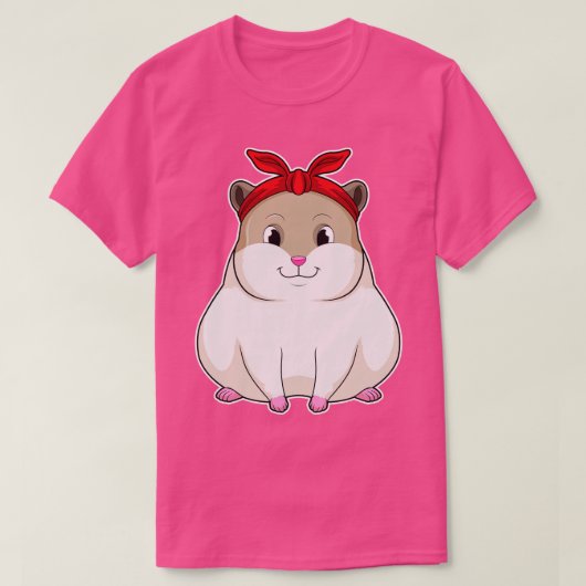 バンダナ付きハムスター Tシャツ (デザイン正面)