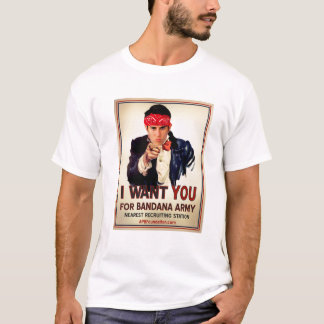 バンダナ軍に来てほしい Tシャツ