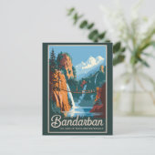 バンダルバンバングラデシュ旅行芸術ヴィンテージ ポストカード (スタンド正面)