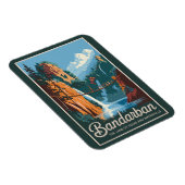 バンダルバンバングラデシュ旅行芸術ヴィンテージ マグネット (右側)