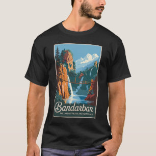 バンダルバンバングラデシュ旅行芸術ヴィンテージ Tシャツ