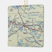 バンダーホフBCヴィンテージの地図 セラミックオーナメント (左)