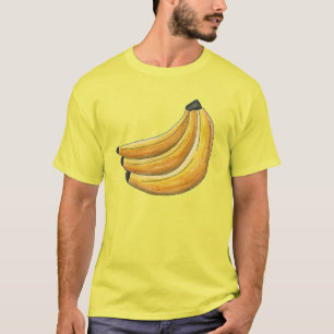 バンチオブバナナイエローバナナフルーティーTシャツ Tシャツ